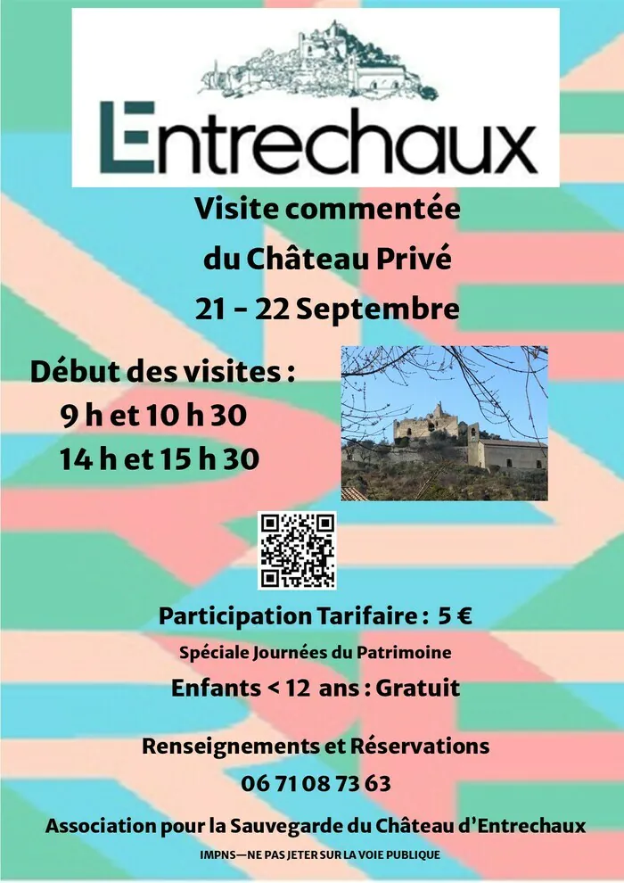 Visite commentée du Château d'Entrechaux Château d'Entrechaux Entrechaux