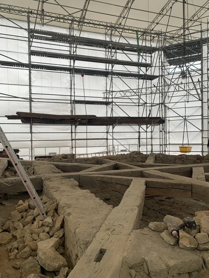 Visite du chantier de restauration d'un donjon Château Fort Sedan