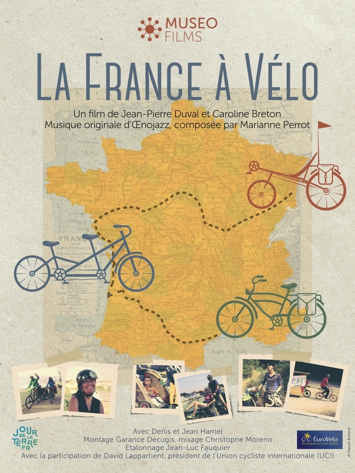 Projection du film : « La France à vélo » de Jean-Pierre Duval et Caroline Breton Cinéma Entracte Mugron