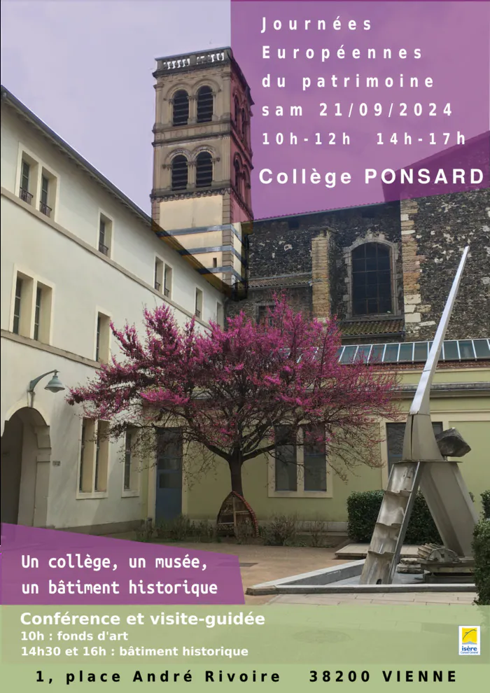 Visite du collège Ponsard : fonds d'art et bâtiment historique Collège François Ponsard Vienne