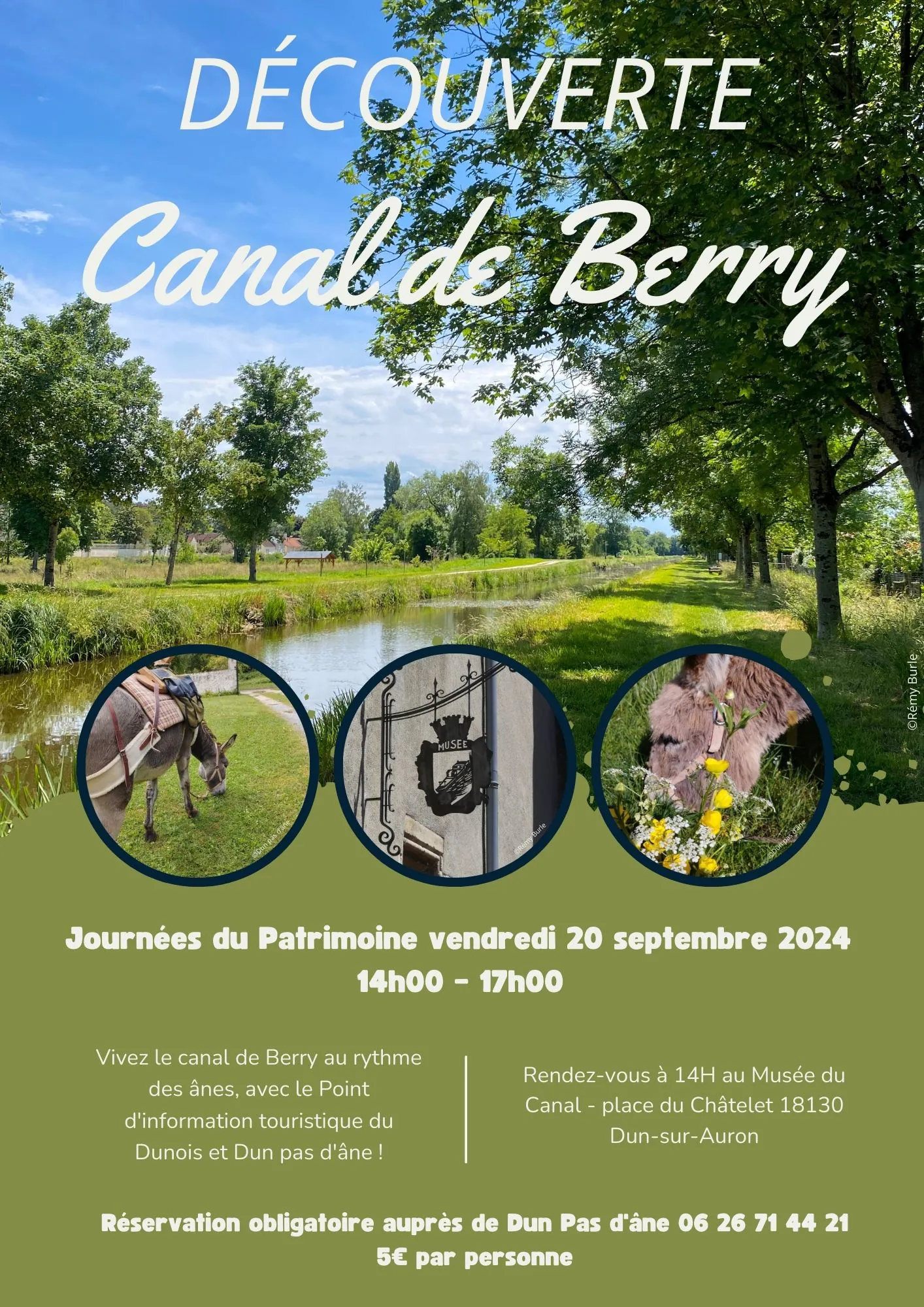 Journées du Patrimoine Découverte Canal de Berry