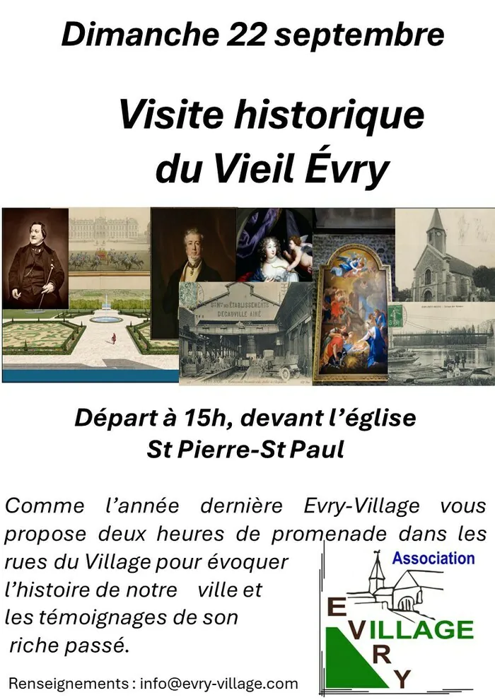 Visite historique du vieil Evry Eglise Saint-Pierre et Saint-Paul Évry