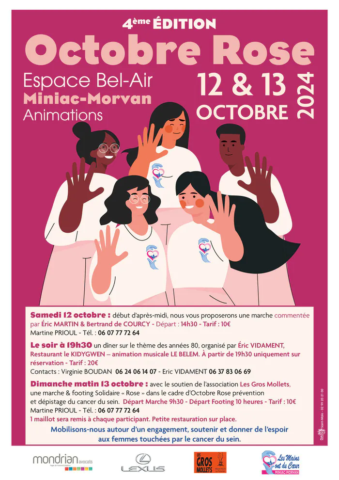 Octobre Rose à Miniac-Morvan Espace Bel-Air Miniac-Morvan