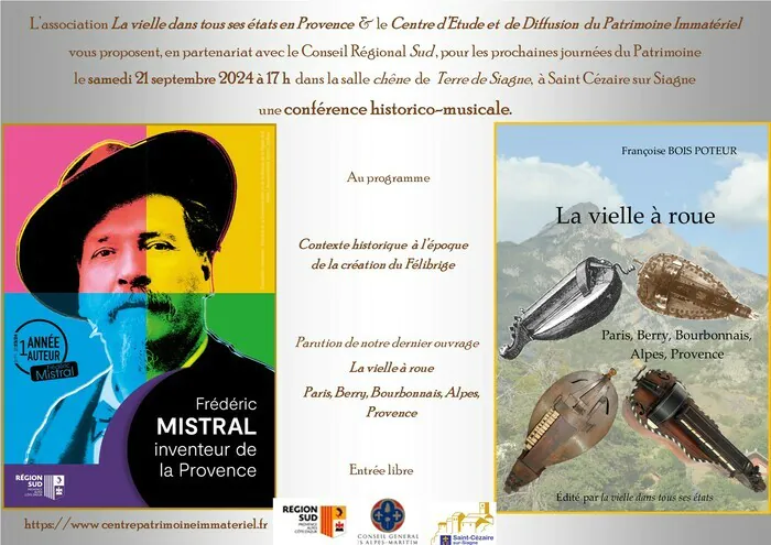 conférence historico-musicale espace Terre de Siagne Saint-Cézaire-sur-Siagne