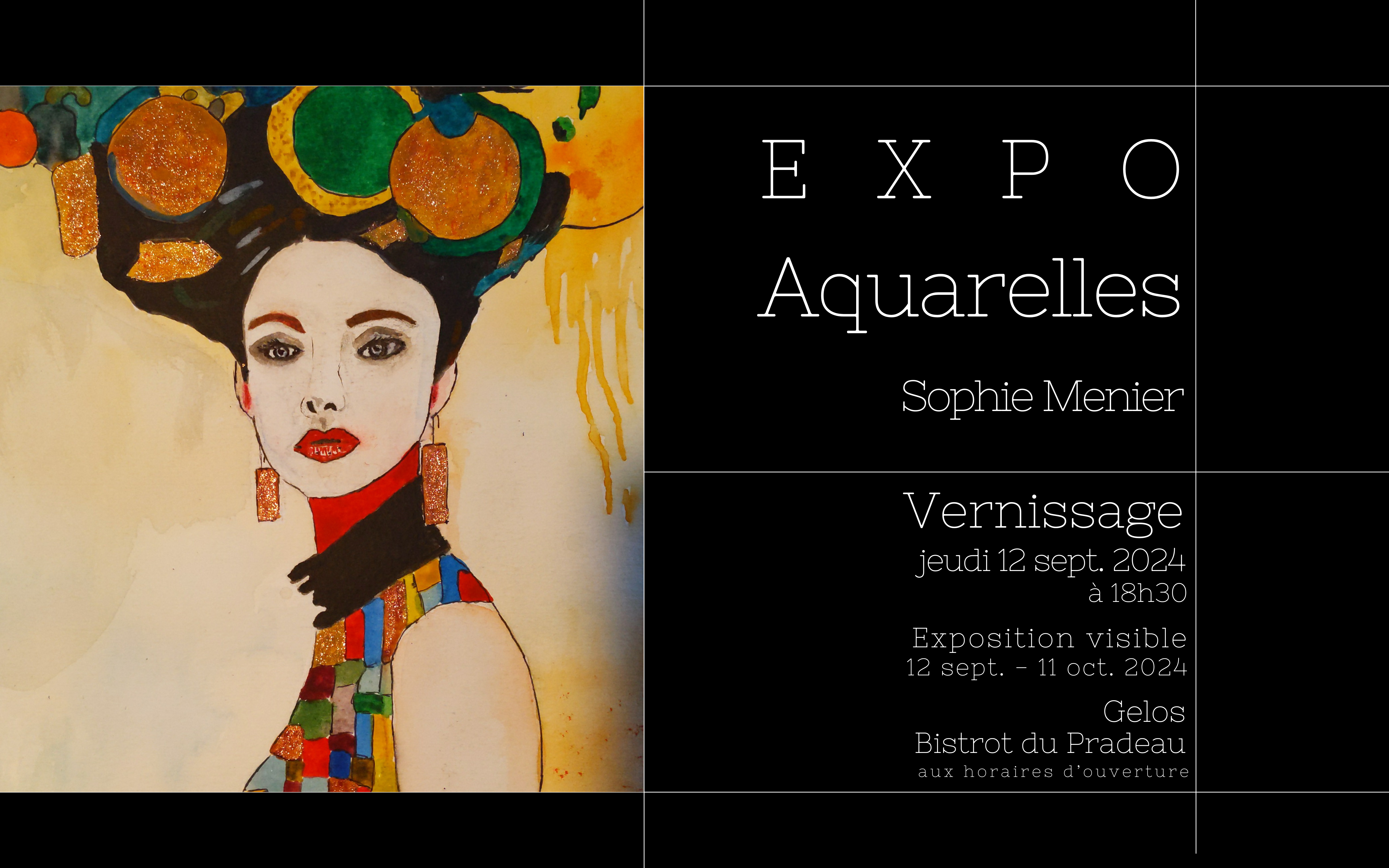 Vernissage expo aquarelles Sophie Menier