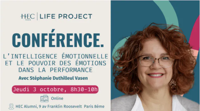 Conférence "L’intelligence émotionnelle et le pouvoir des émotions dans la performance" - 3 octobre HEC Alumni