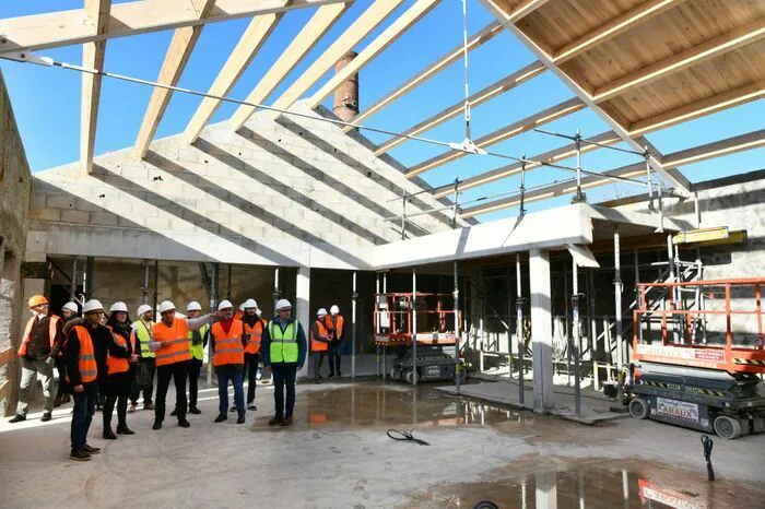 Visite du chantier de la cité du cuir La cité du cuir de Saint-Junien Saint-Junien