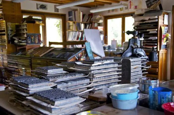 Visite guidée des ateliers d'imprimerie de La Métairie Bruyère La Métairie Bruyère