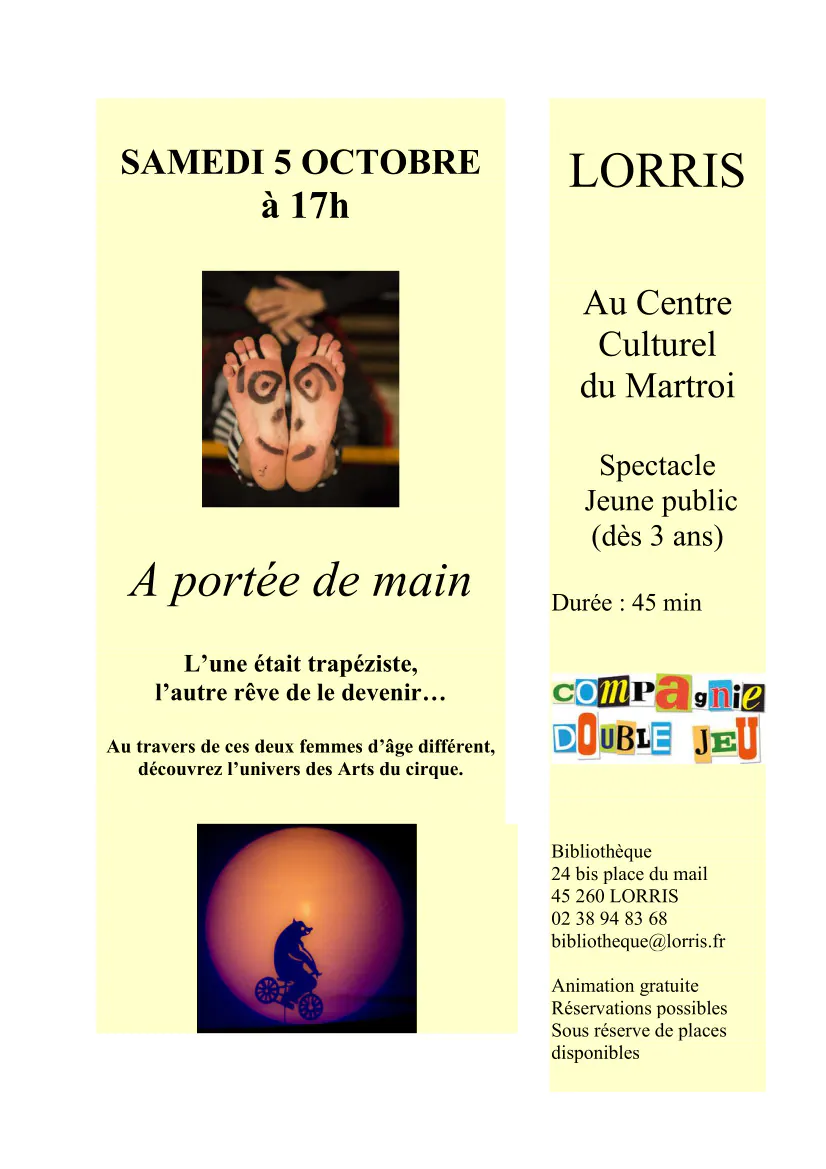 Spectacle "A portée de main"