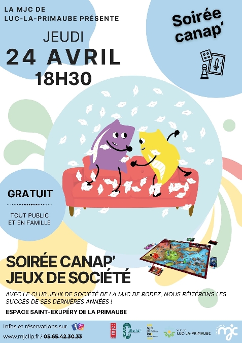 SOIRÉE CANAP' Jeux de société