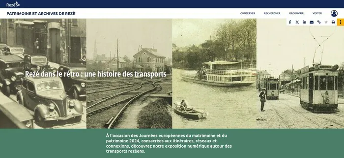 Lancement du site "Patrimoine et archives" de Rezé Médiathèque Espace Diderot Rezé