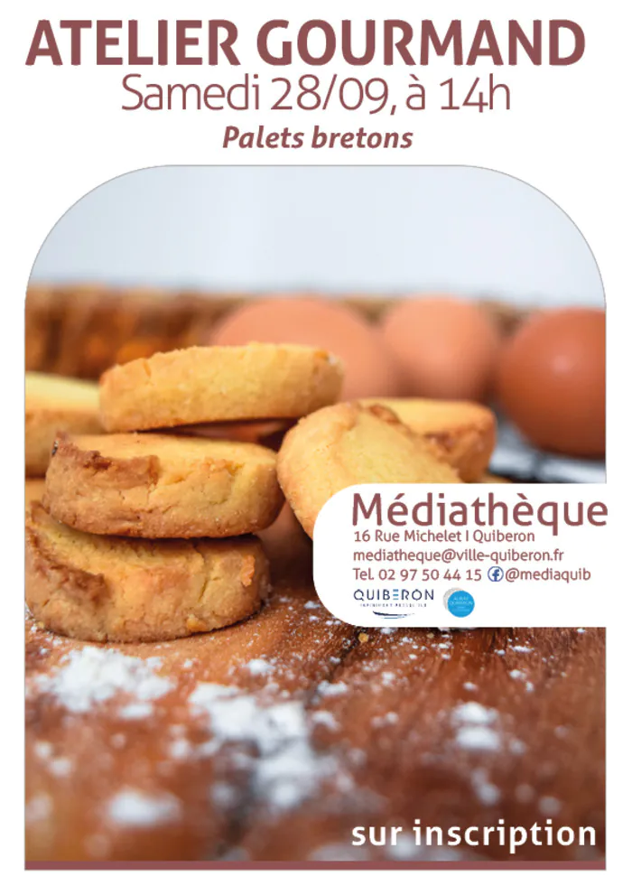 Atelier Gourmand Médiathèque municipale de Quiberon Port Maria