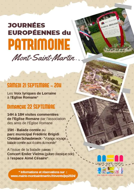 ANIMATIONS À MONT SAINT MARTIN JOURNÉES DU PATRIMOINE