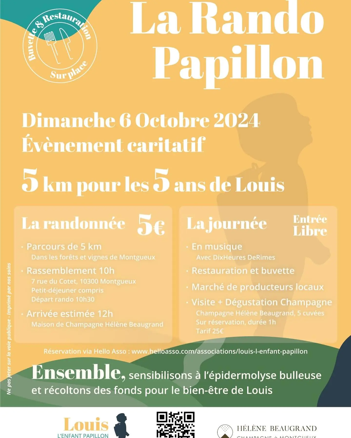 Rando Papillon 5 km pour les 5 ans de Louis