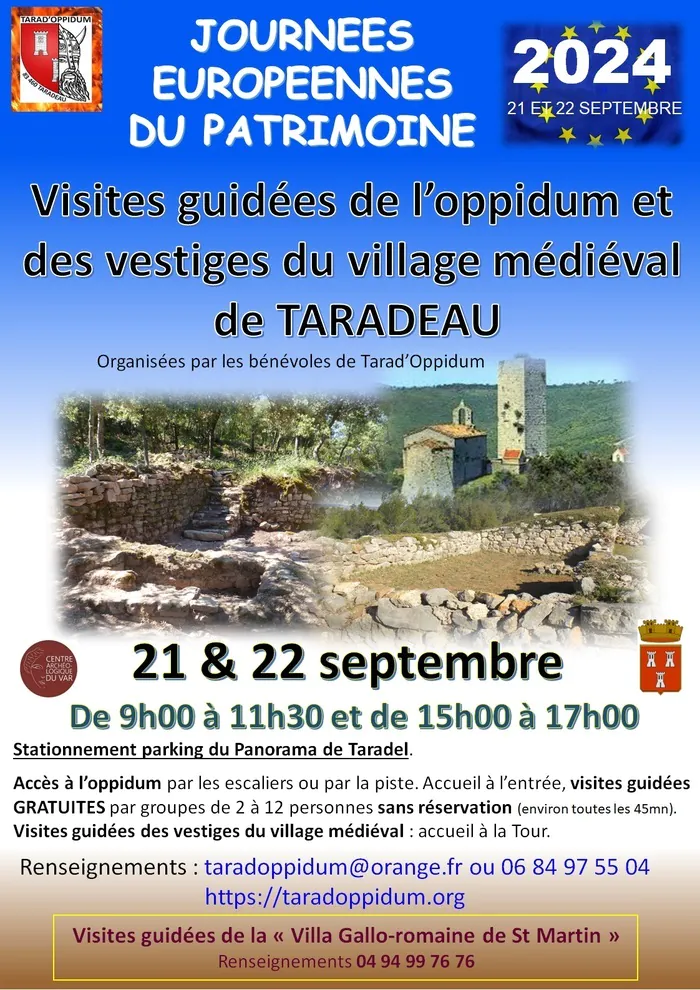 Visites guidées des sites archéologiques de Taradeau Panorama de Tardel Taradeau