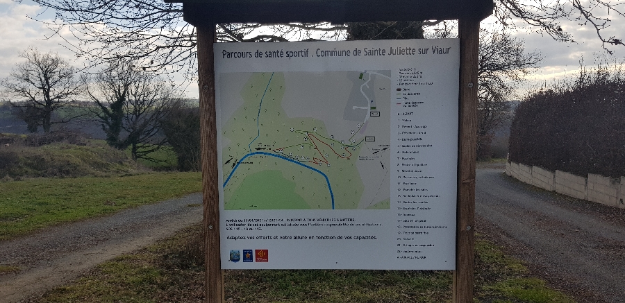 Parcours de santé avec ateliers Sainte-Juliette-sur-Viaur Occitanie