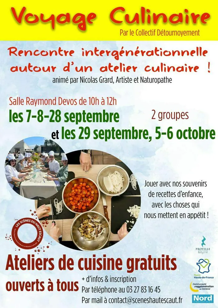 Voyage culinaire par le Collectif Détournoyement  ‍ proville Proville