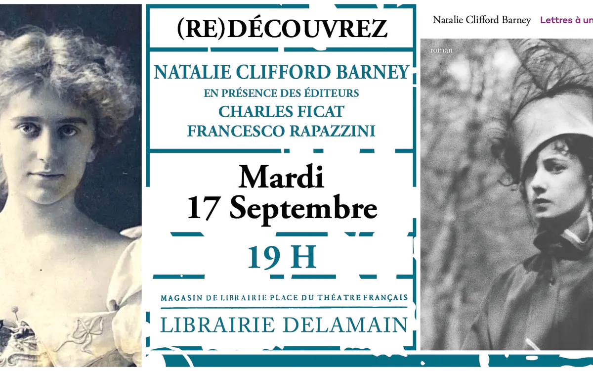 Redécouvrez Natalie Clifford Barney avec Francesco Rapazzini à la Librairie Delamain Librairie Delamain Paris