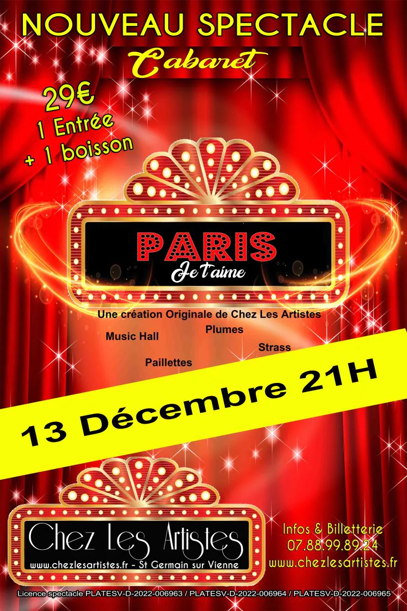 Cabaret "Paris je t'aime"