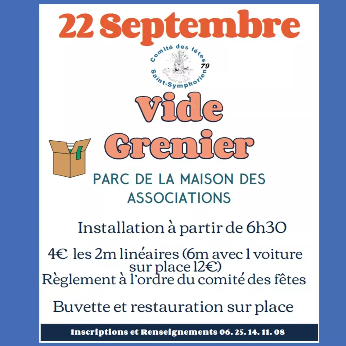 Vide grenier à Saint-Symphorien.