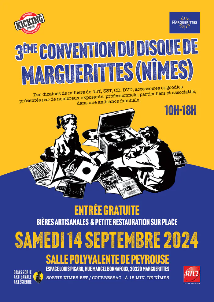 3° Convention du disque de Nîmes-Marguerittes Salle Polyvalente de Peyrouse