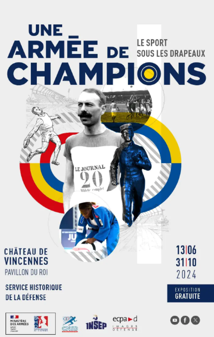 Mini visites guidées de l'exposition « Une armée de champions. Le sport sous les drapeaux » Service historique de la Défense Vincennes