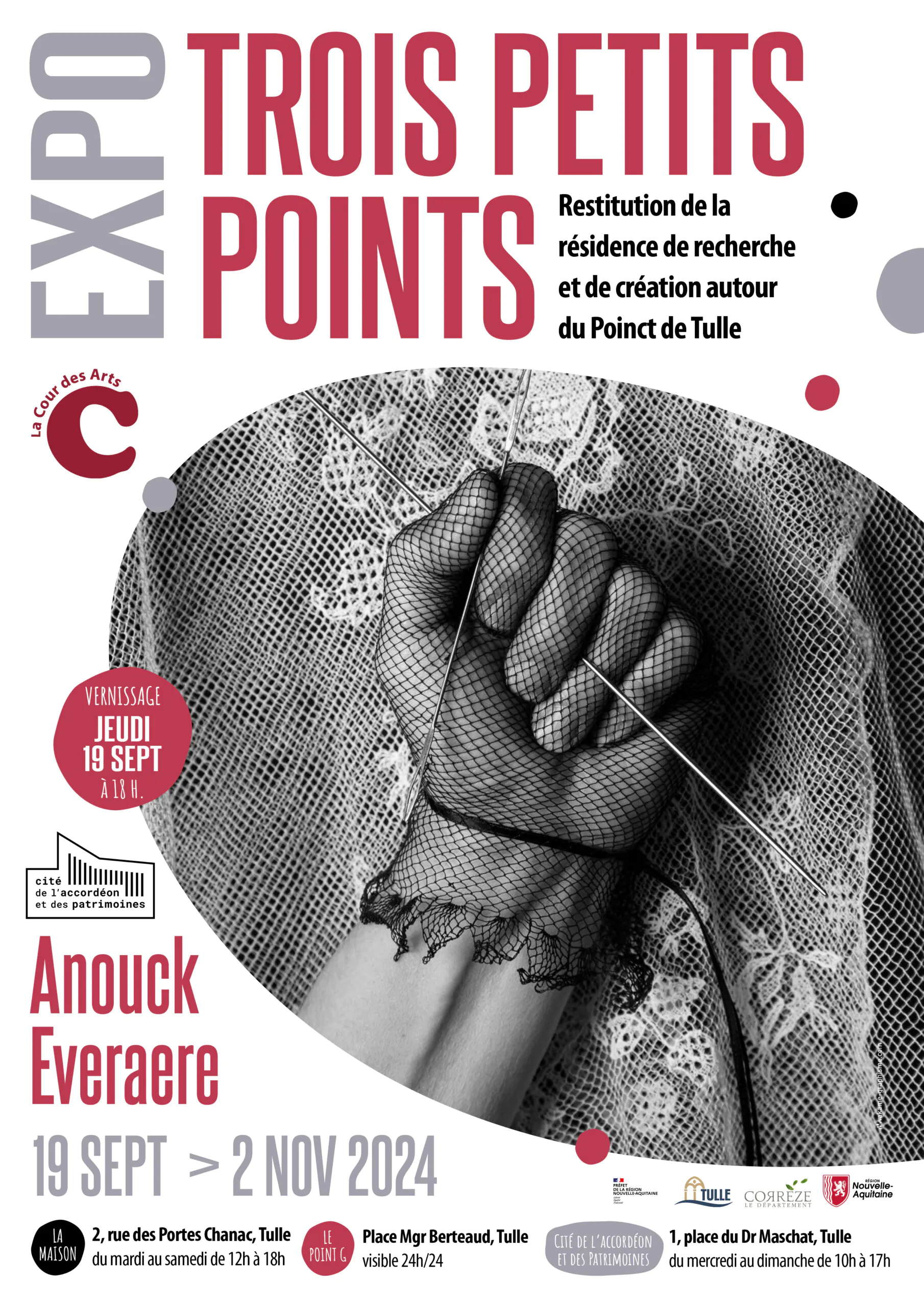 Exposition "Trois petits points" d'Anouck Everaere