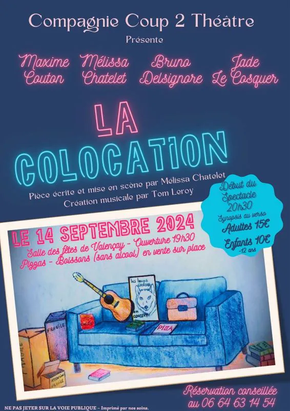 Pièce de théâtre "La colocation"