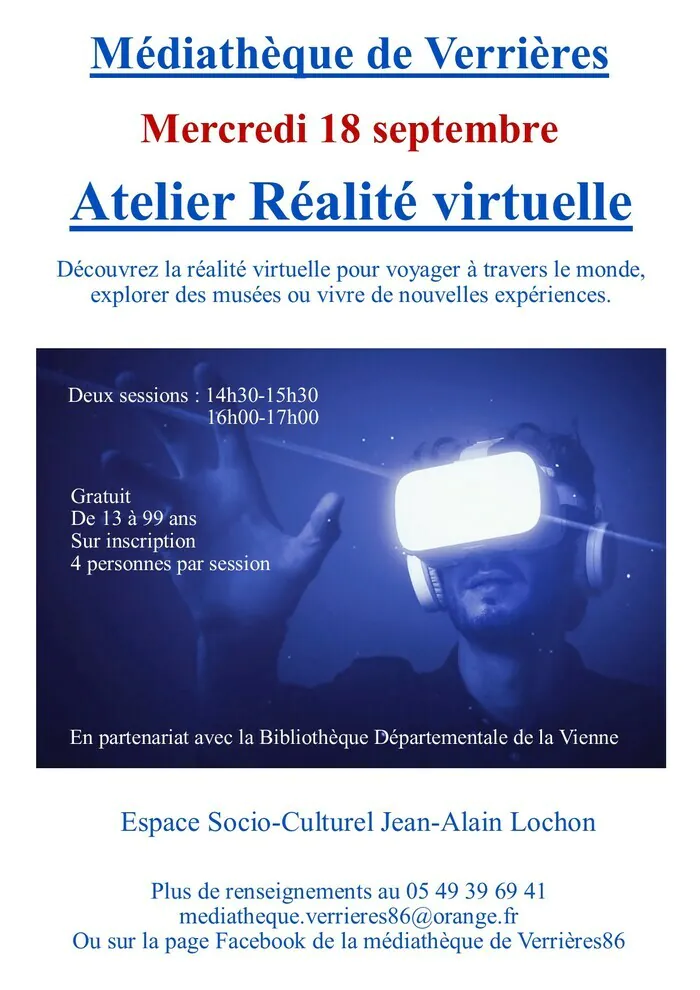 Atelier Réalité virtuelle