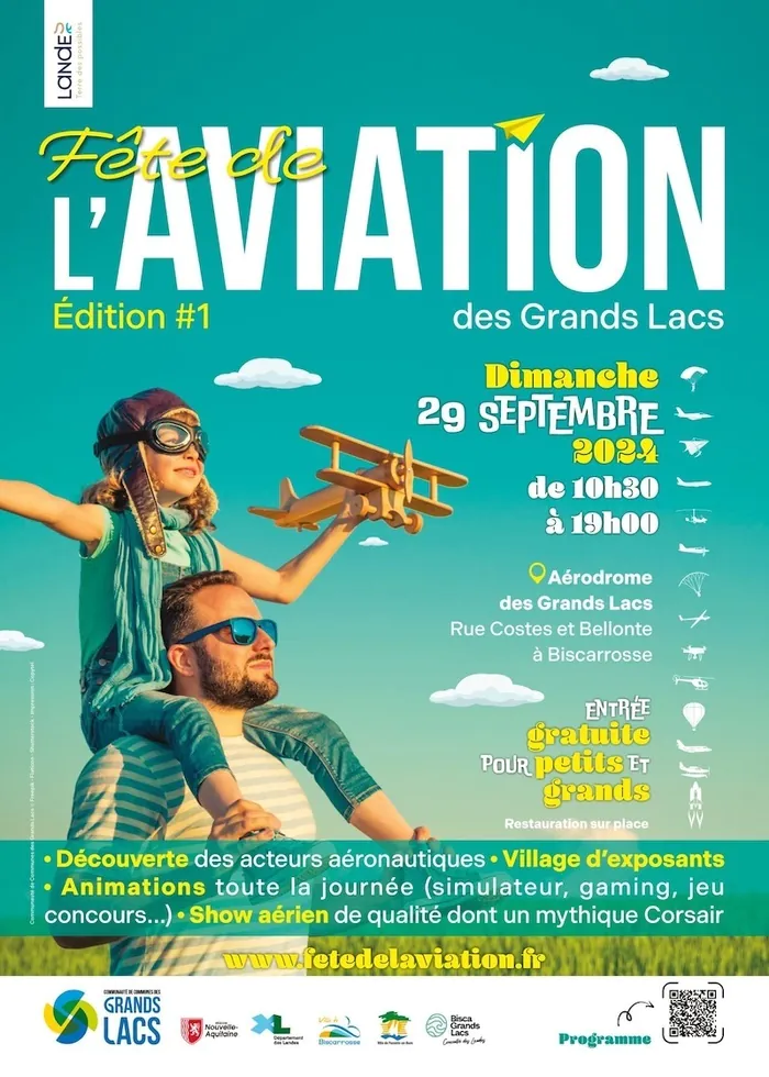 Fête de l'aviation des Grands Lacs à Biscarosse Aérodrome des grands lacs Biscarrosse