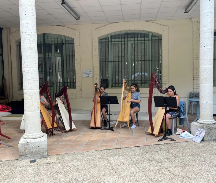 Journées du Patrimoine musée Concert de la classe de harpe du Conservatoire