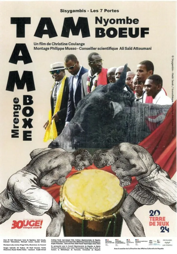 Projection film documentaire « Tam Tam bœuf-Tam Tam boxe » Archives départementales de Mayotte