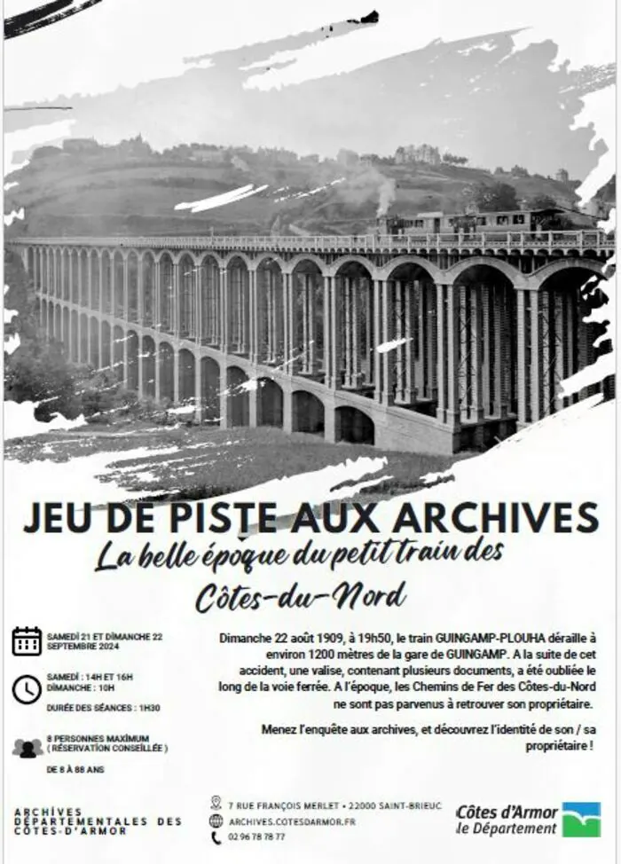 Jeu de piste aux Archives - en famille Archives départementales des Côtes d'Armor Saint-Brieuc