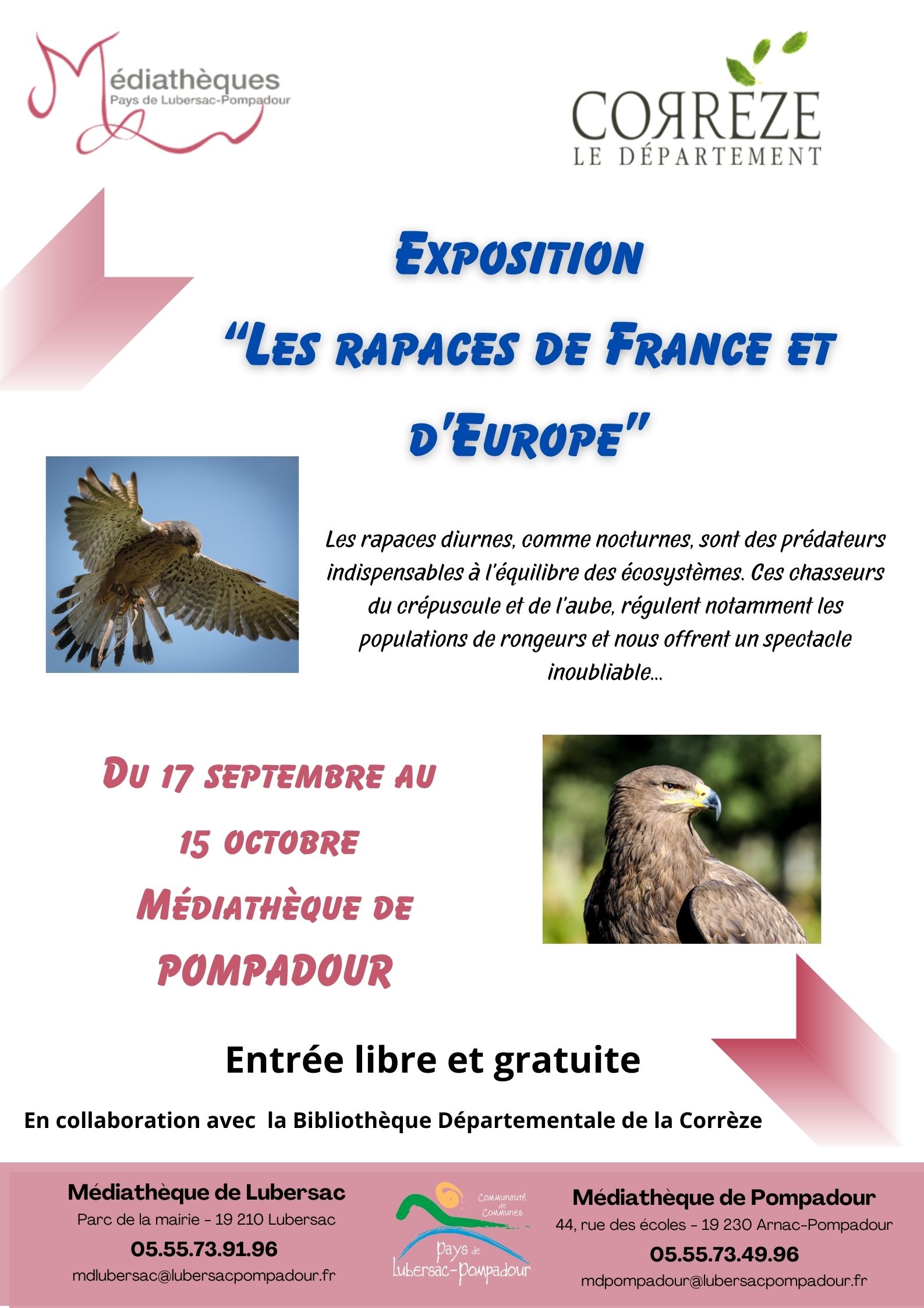 Exposition "Les rapaces de France et d'Europe"