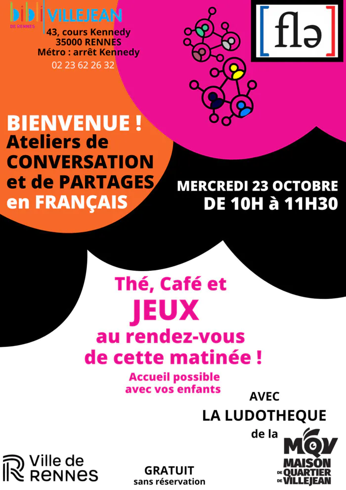 ATELIERS DE CONVERSATION Bibliothèque Villejean Rennes