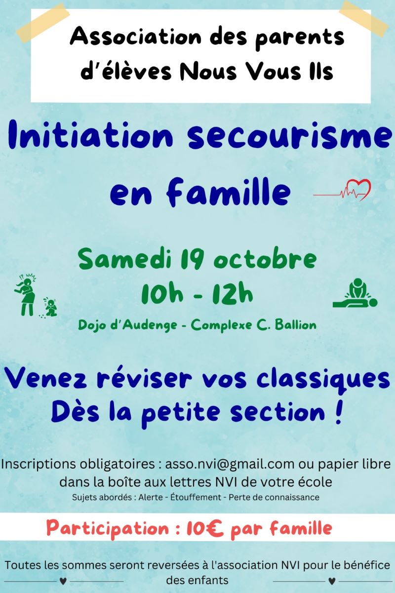 Initiation secourisme en famille