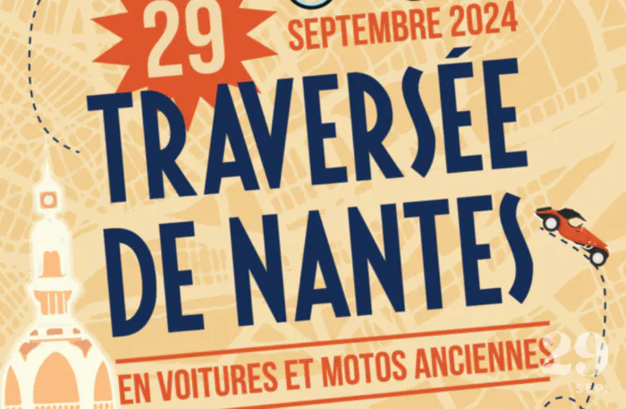 Traversée de Nantes en véhicules anciens et de collection Autosphère Rezé