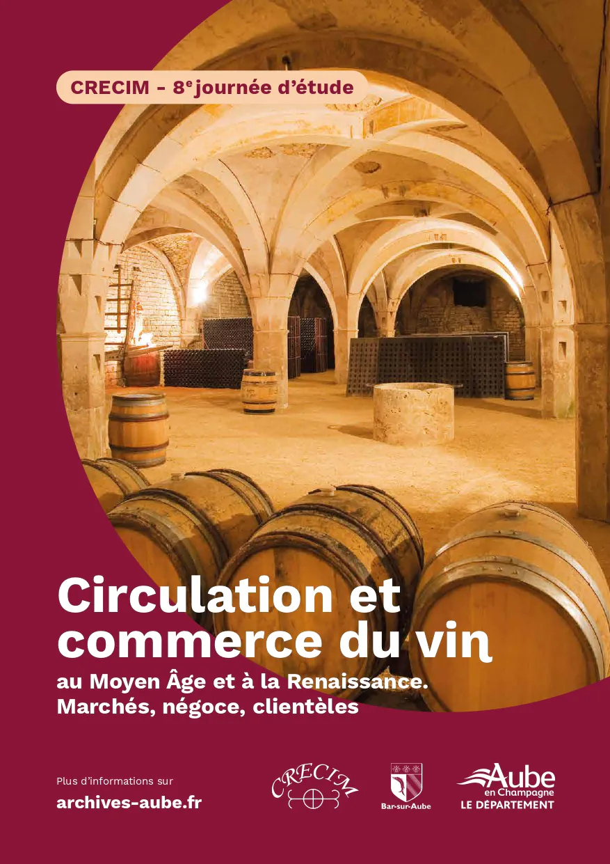 8ème journée d'étude "Circulation et commerce du vin"