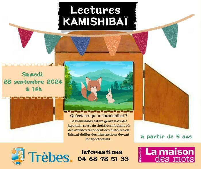 Lectures kamishibaï Bibliothèque municipale  11800 TREBES Trèbes