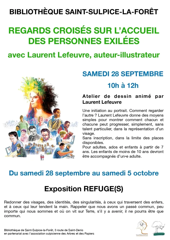 Exposition Refuge(s) à la bibliothèque Bibliothèque municipale Saint-Sulpice-la-Forêt