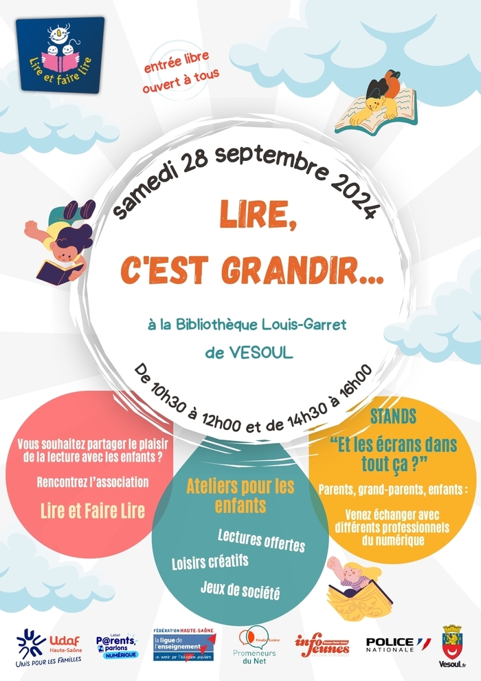 Lire c'est grandir Bibliothèque municipale Vesoul