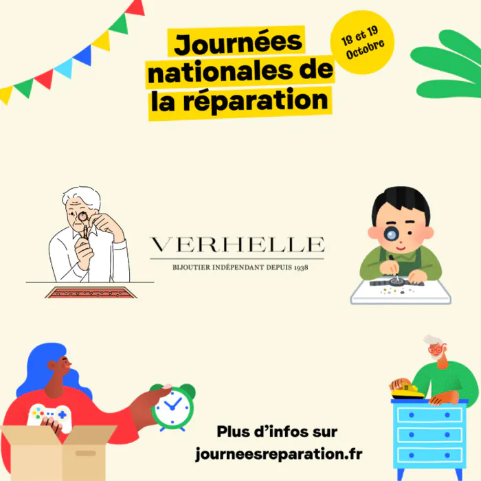 Journées Nationales de la réparation - Bijouterie et Horlogerie Bijouterie Verhelle Lille