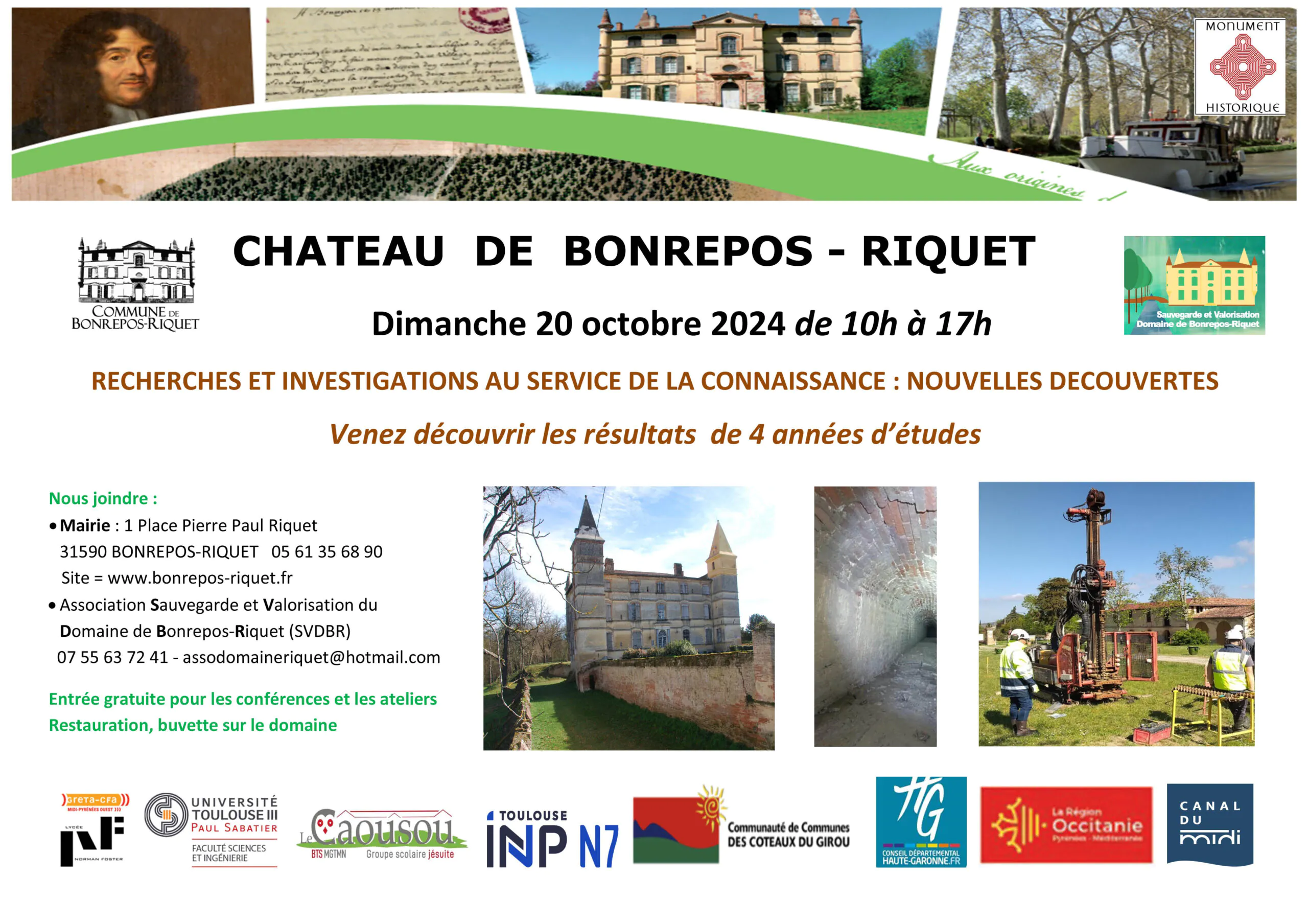 JOURNEE/NOUVELLES DECOUVERTES AU CHÂTEAU DE BONREPOS-RIQUET