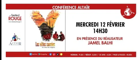 Conférence Altaïr Villes sacrées