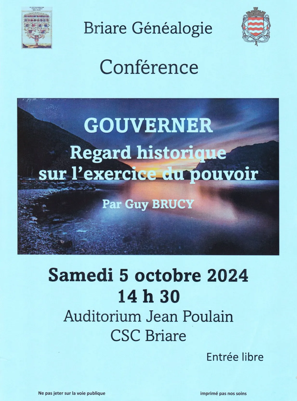 Conférence "Gouverner regard historique sur l'exercice du pouvoir"