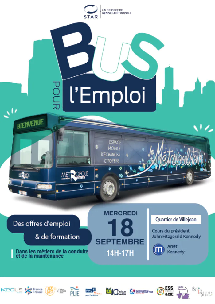 Bus pour l'emploi Cours Kennedy Rennes