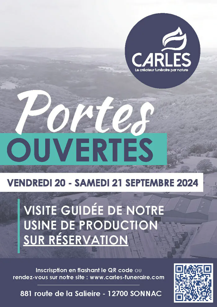 Portes ouvertes de l'usine CARLES : vendez découvrir un savoir-faire unique en son genre ! Carles Funéraire Sonnac