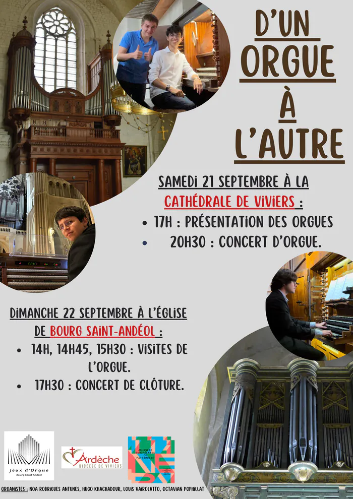 d'un orgue à l'autre Cathédrale de Viviers Viviers