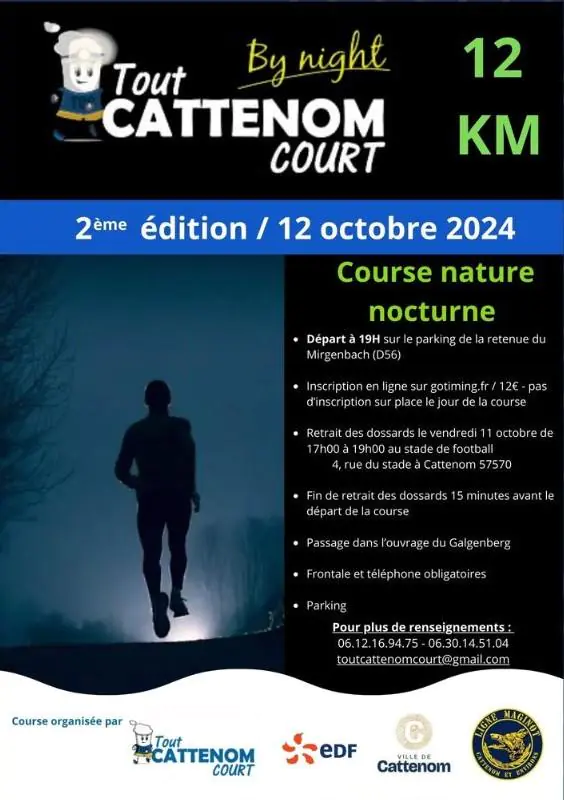 'TOUT CATTENOM COURT BY NIGHT' TRAIL NOCTURNE 2E ÉDITION