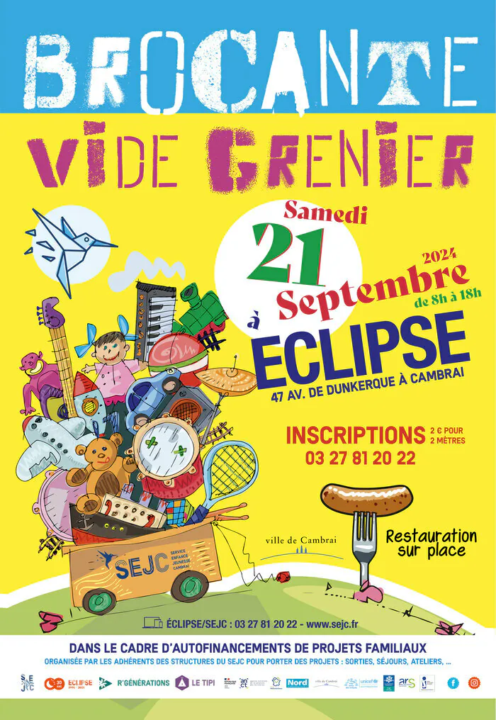 Brocante vide grenier Centre Eclipse Cambrai